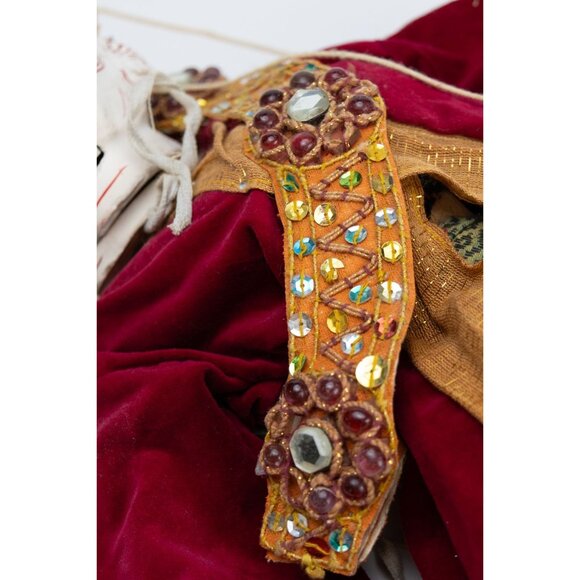 Vintage Traditional Marionette Puppet With Intricate Costume & Mustache - Picture 9 of 14